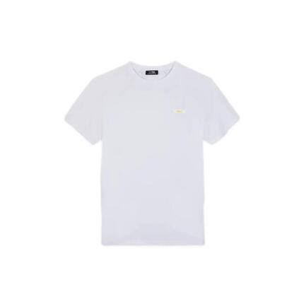 T-shirt - Homme - Manches courtes col rond - Blanc/ecru