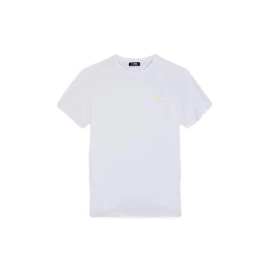 T-shirt - Homme - Manches courtes col rond - Blanc/ecru