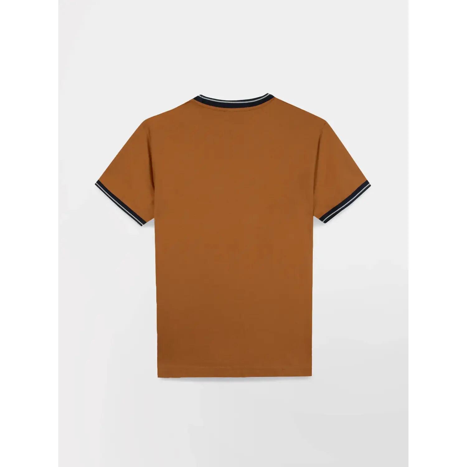 T-shirt - Homme - Coupe ajustée - DARELTEE - Marron 4/5
