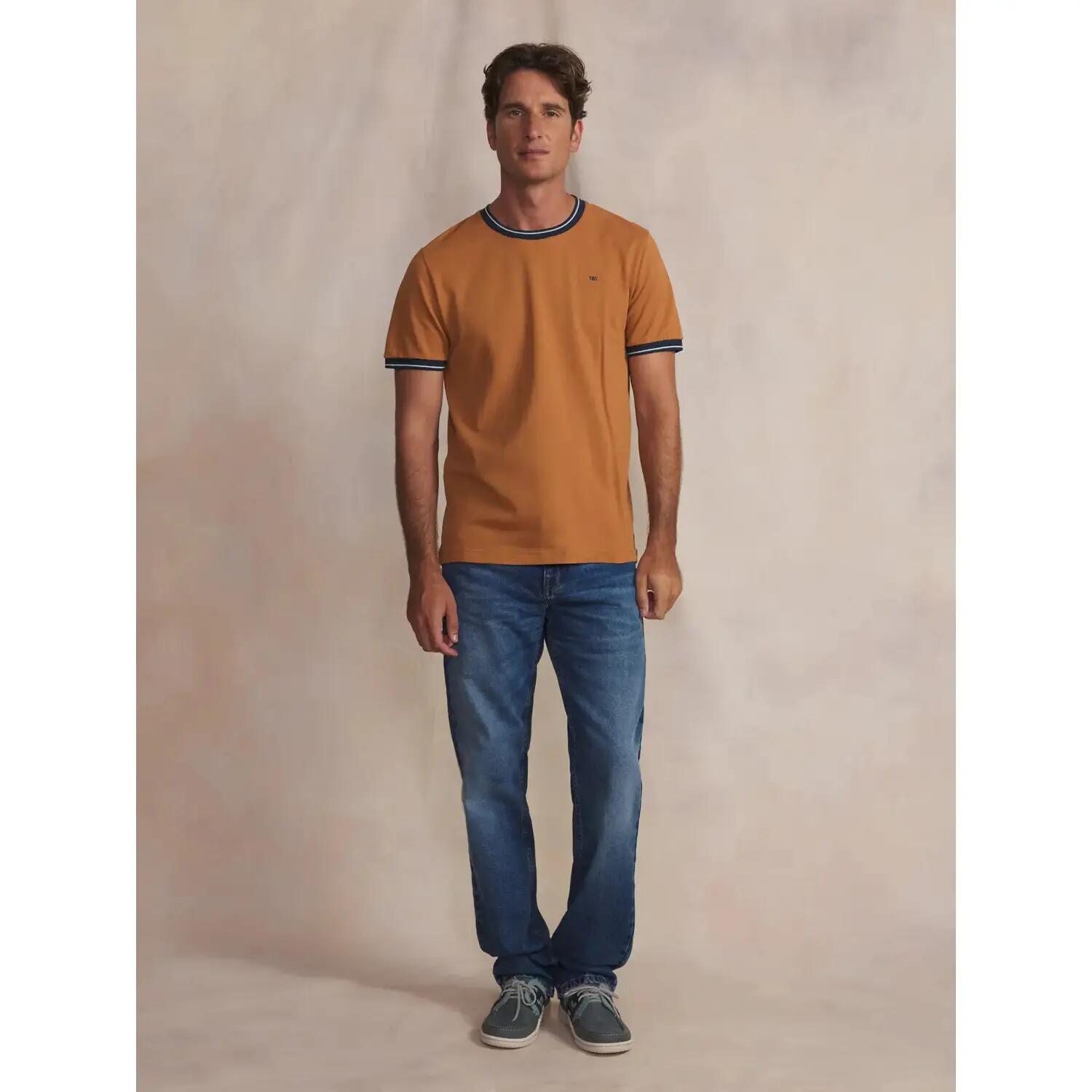 T-shirt - Homme - Coupe ajustée - DARELTEE - Marron 3/5