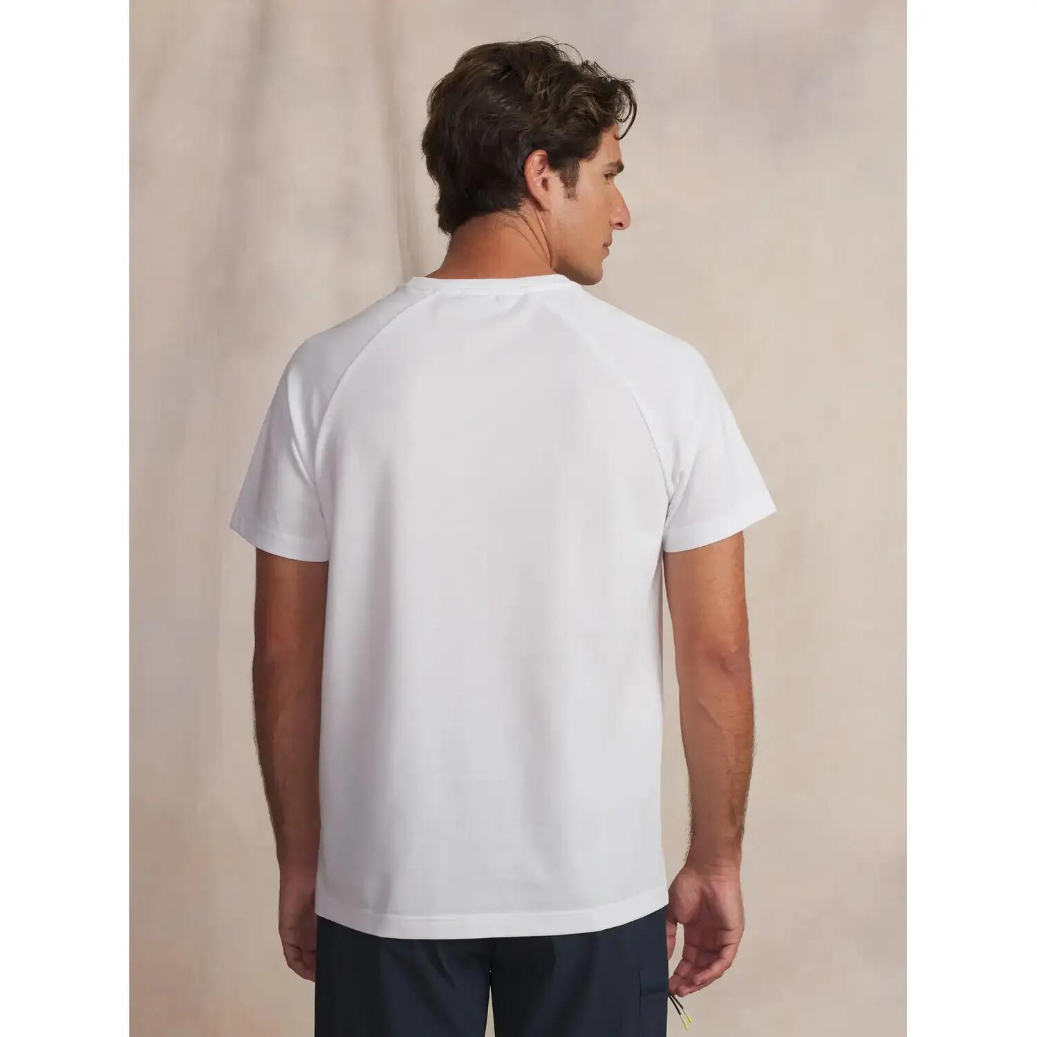 T-shirt - Homme - Col rond, manches courtes - MAELLTEE - Blanc 4/5