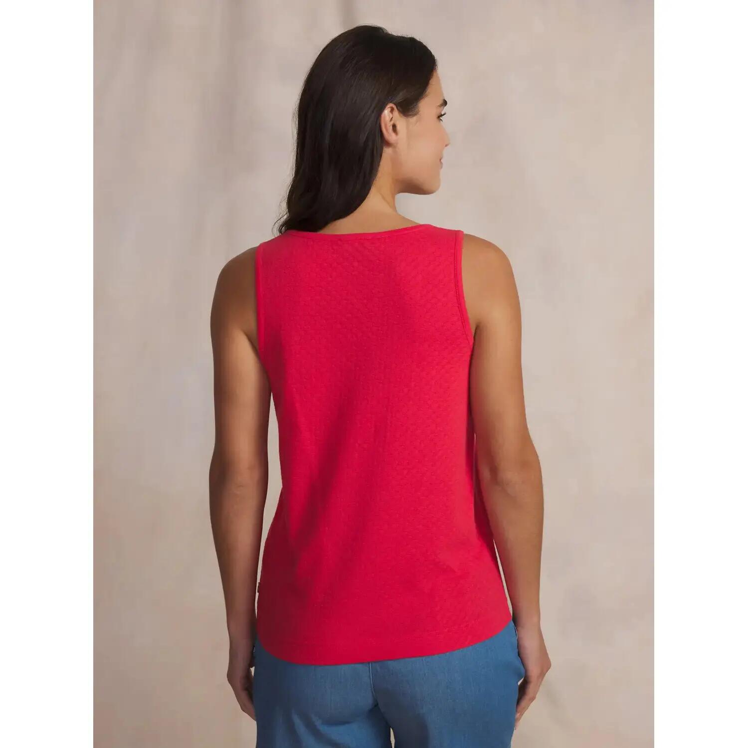 T-shirt - Lifestyle - Femme - Sans manches, col rond - ROMMYDEB - Rose/rouge 5/5