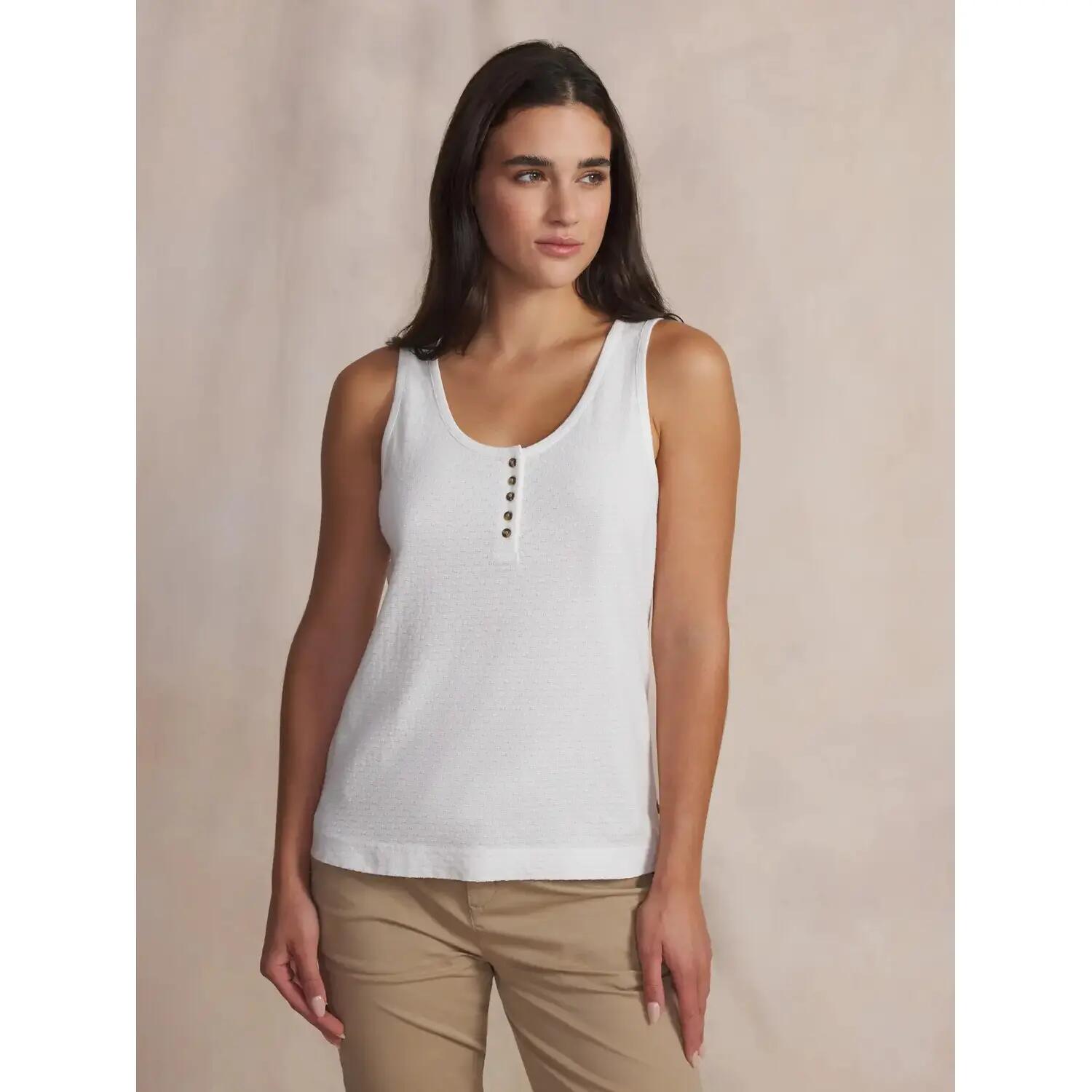 T-shirt - Lifestyle - Femme - Sans manches, col rond - ROMMYDEB - Blanc / Écru 2/5