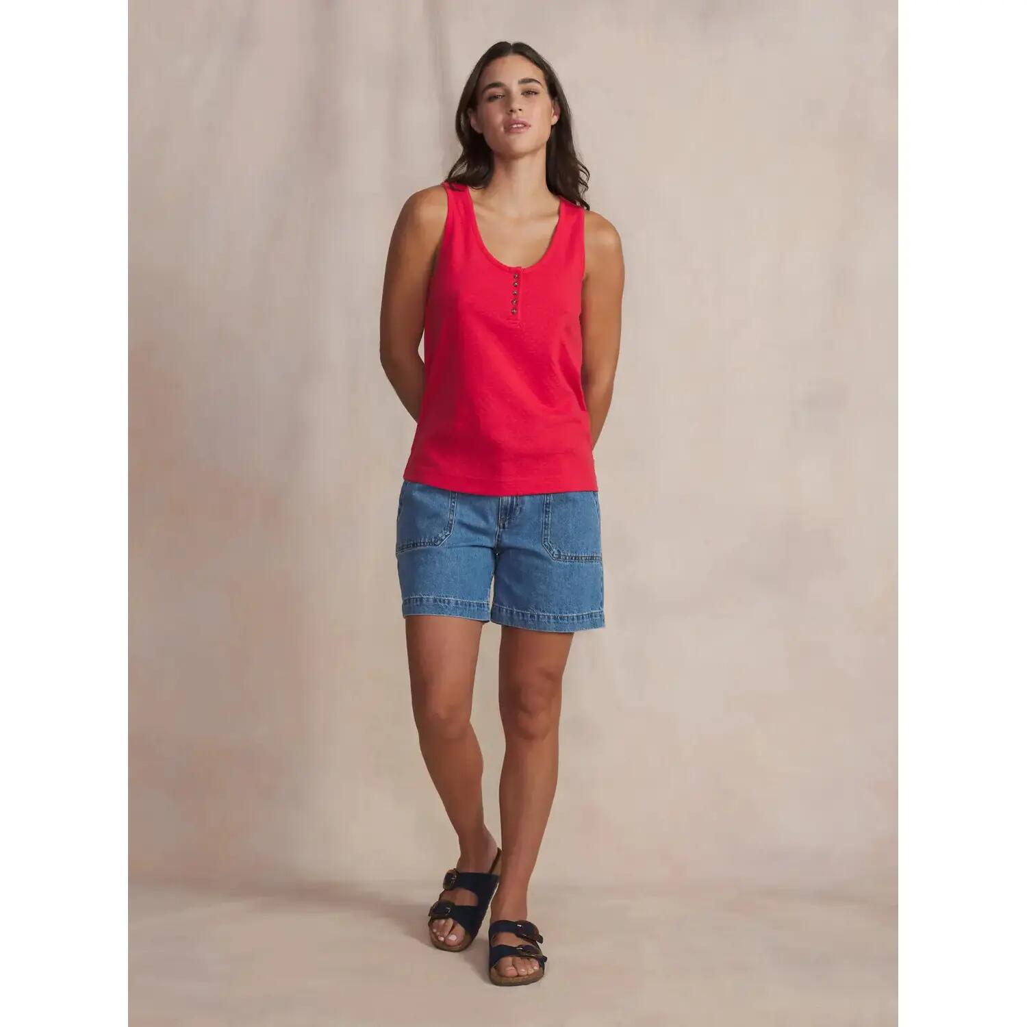 T-shirt - Lifestyle - Femme - Sans manches, col rond - ROMMYDEB - Rose/rouge 3/5