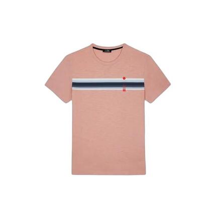T-shirt - Homme - Col rond, manches courtes - RORRYTEE - Blanc/Ecru
