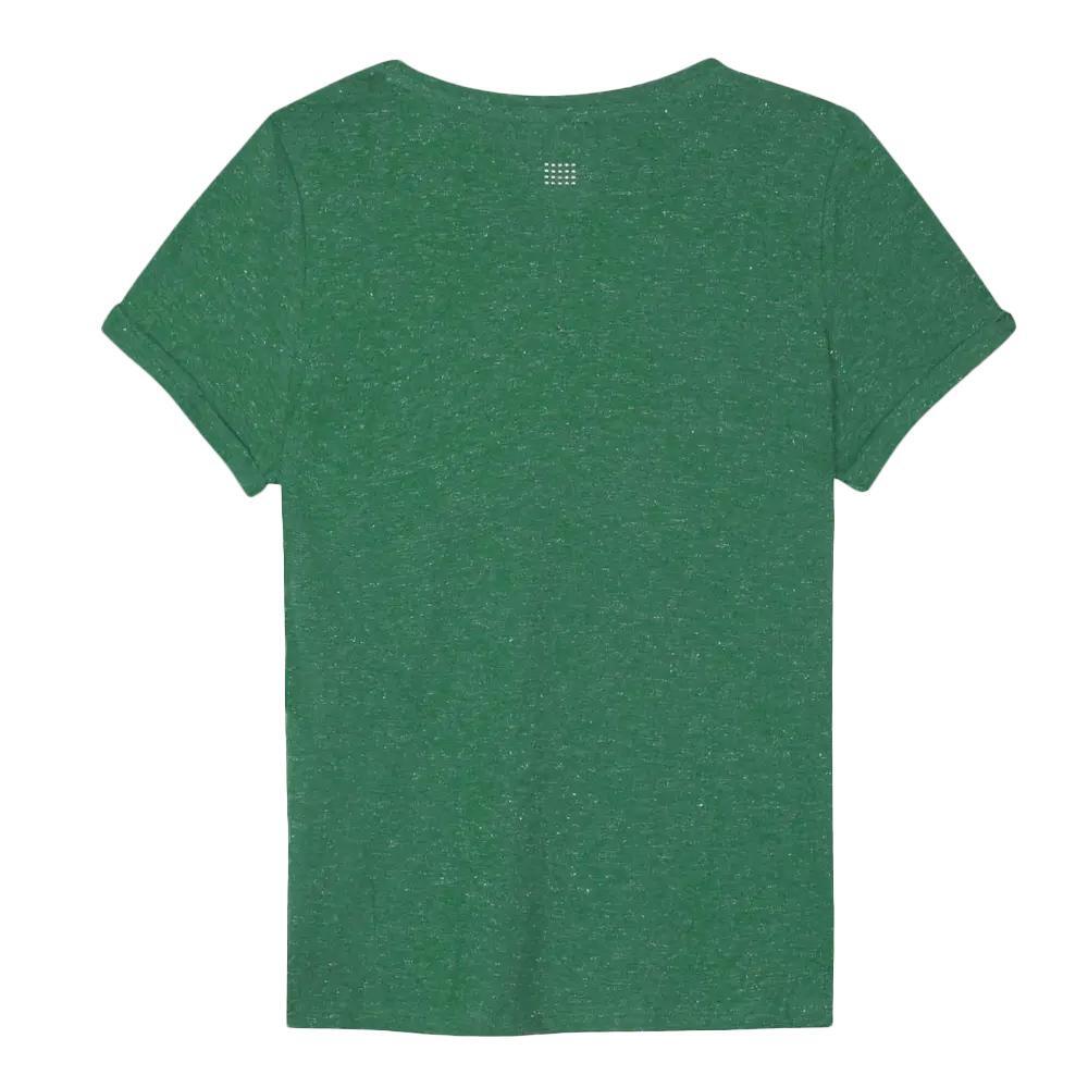 T-shirt - Lifestyle - Femme - Col V, manches courtes - ADINATEE - Vert 2/2