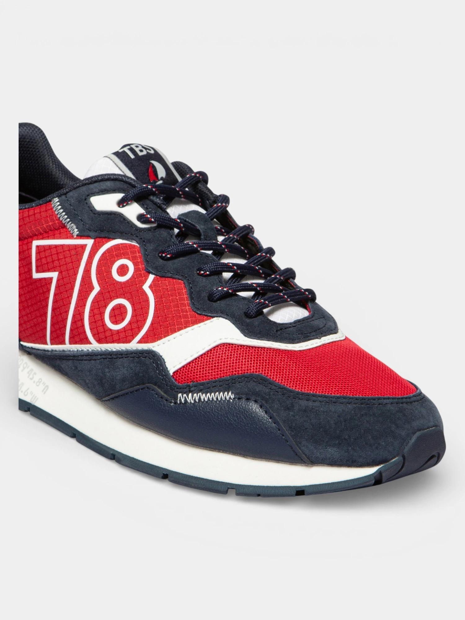 Chaussures - Running - Homme - Lacets, talon 35 mm - DJONBOT Jaune/Orange - Navy 4/5