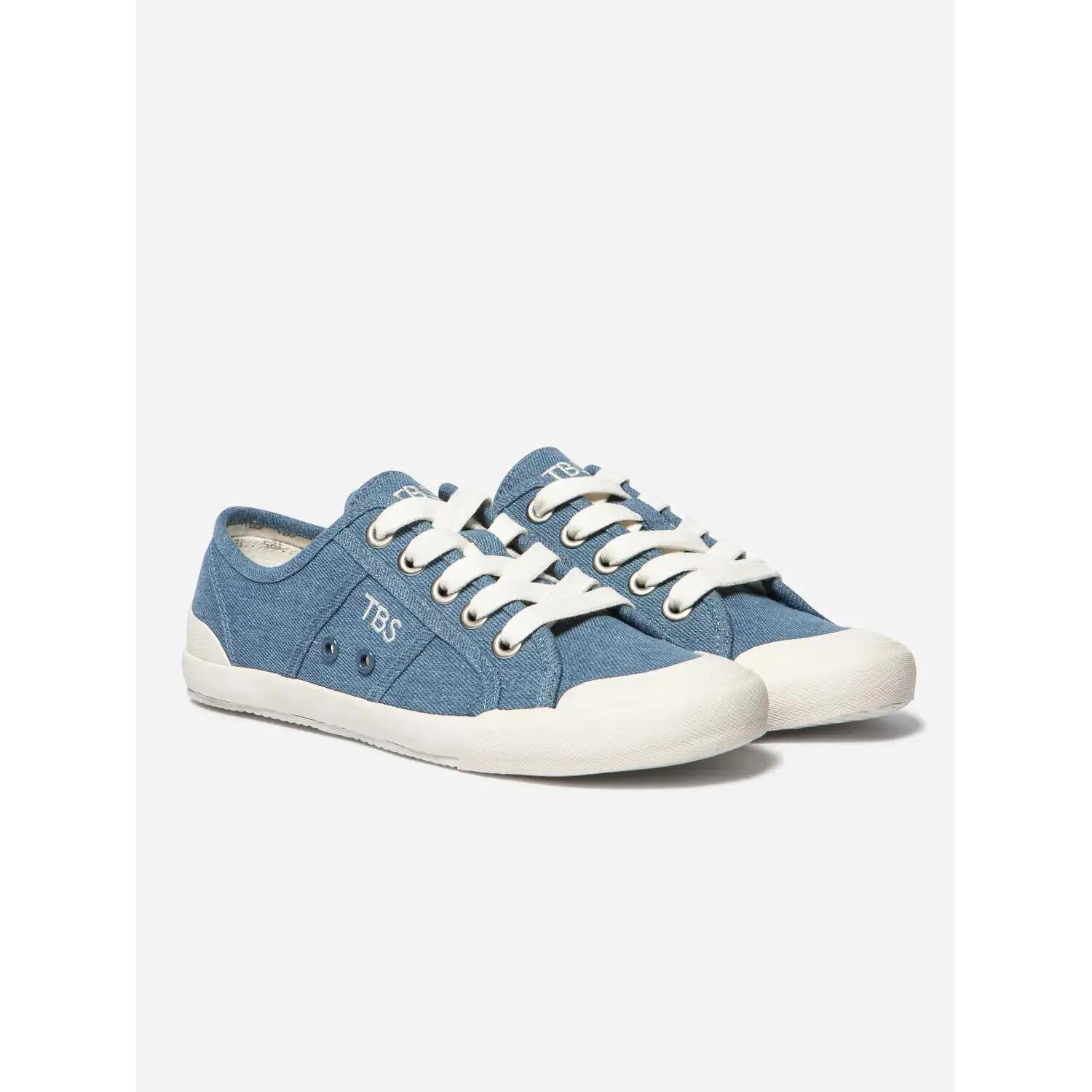Tennis - Sport - Femme - Lacets, talon 20 mm - OPIACE Bleu 2/4