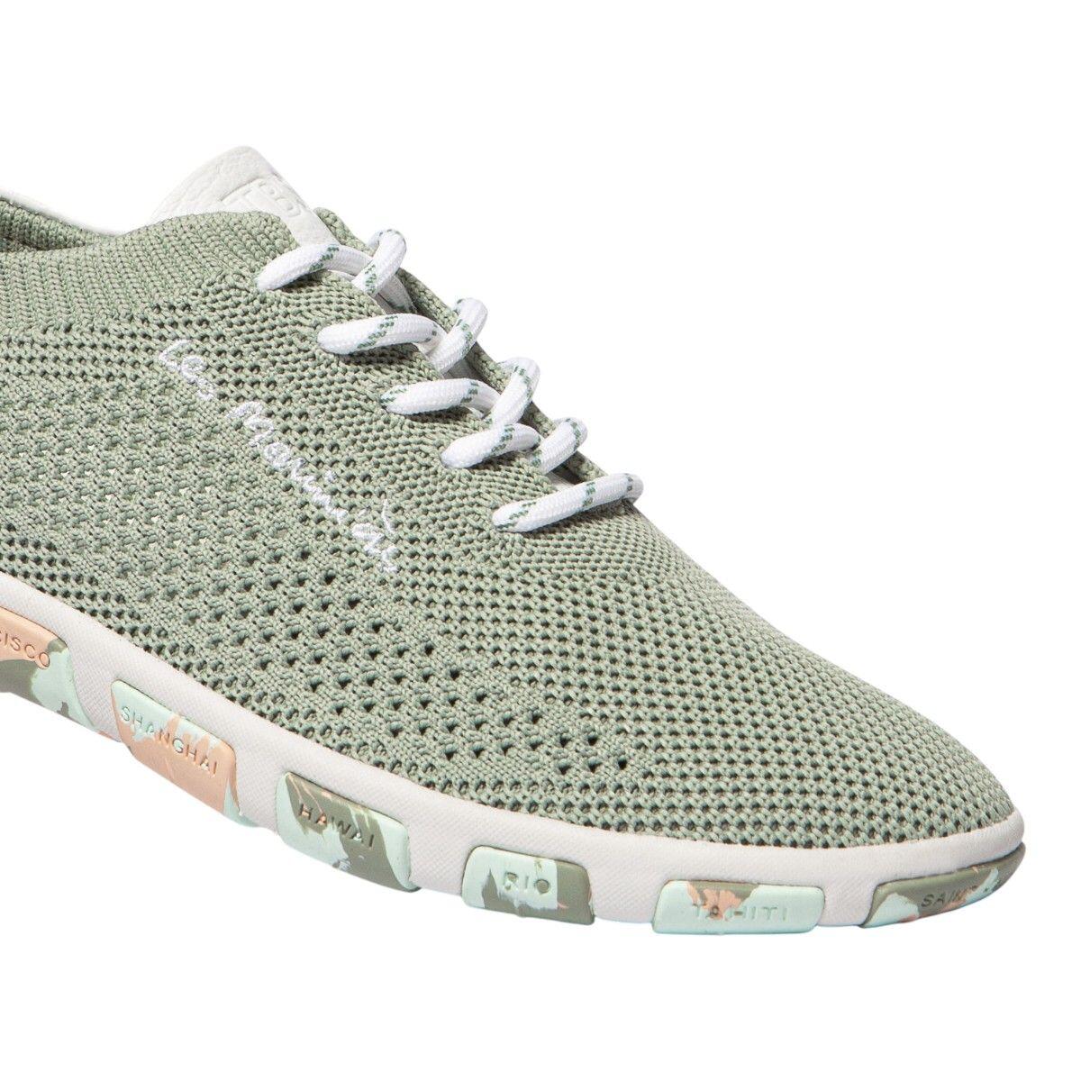 Tennis toile - Femme - Lacets - JAZARIA - Vert 3/5