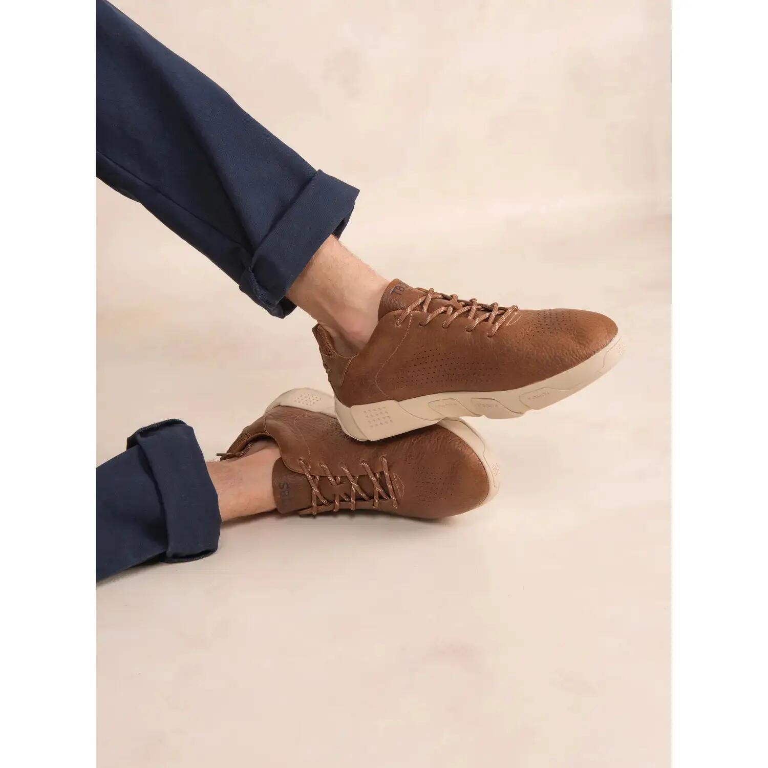 Chaussures de running - Running - Homme - Lacets, amorti 40 mm - JAZAIRY - Tabac 3/5