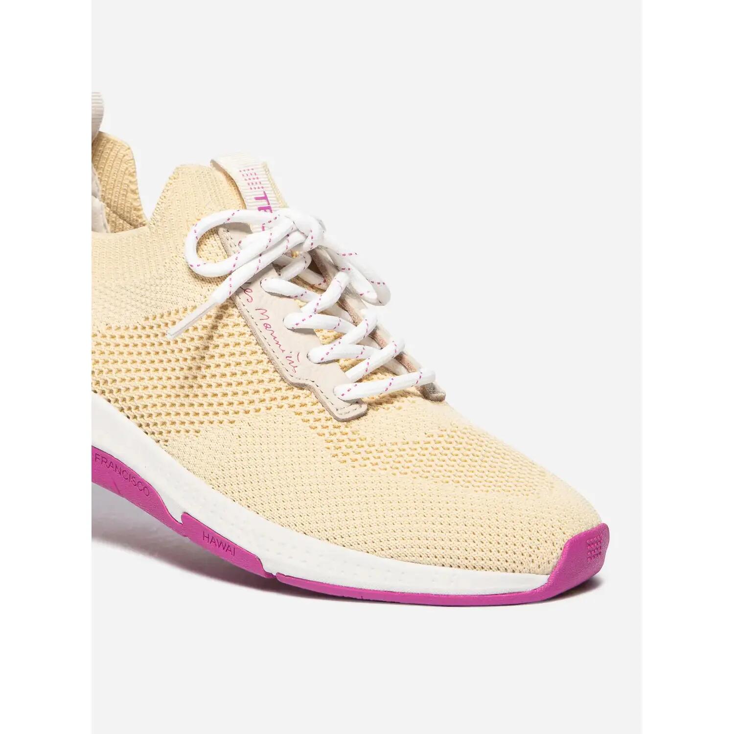 Chaussures de running - Running - Femme - JELLINA - Jaune pâle/fuchsia 5/5