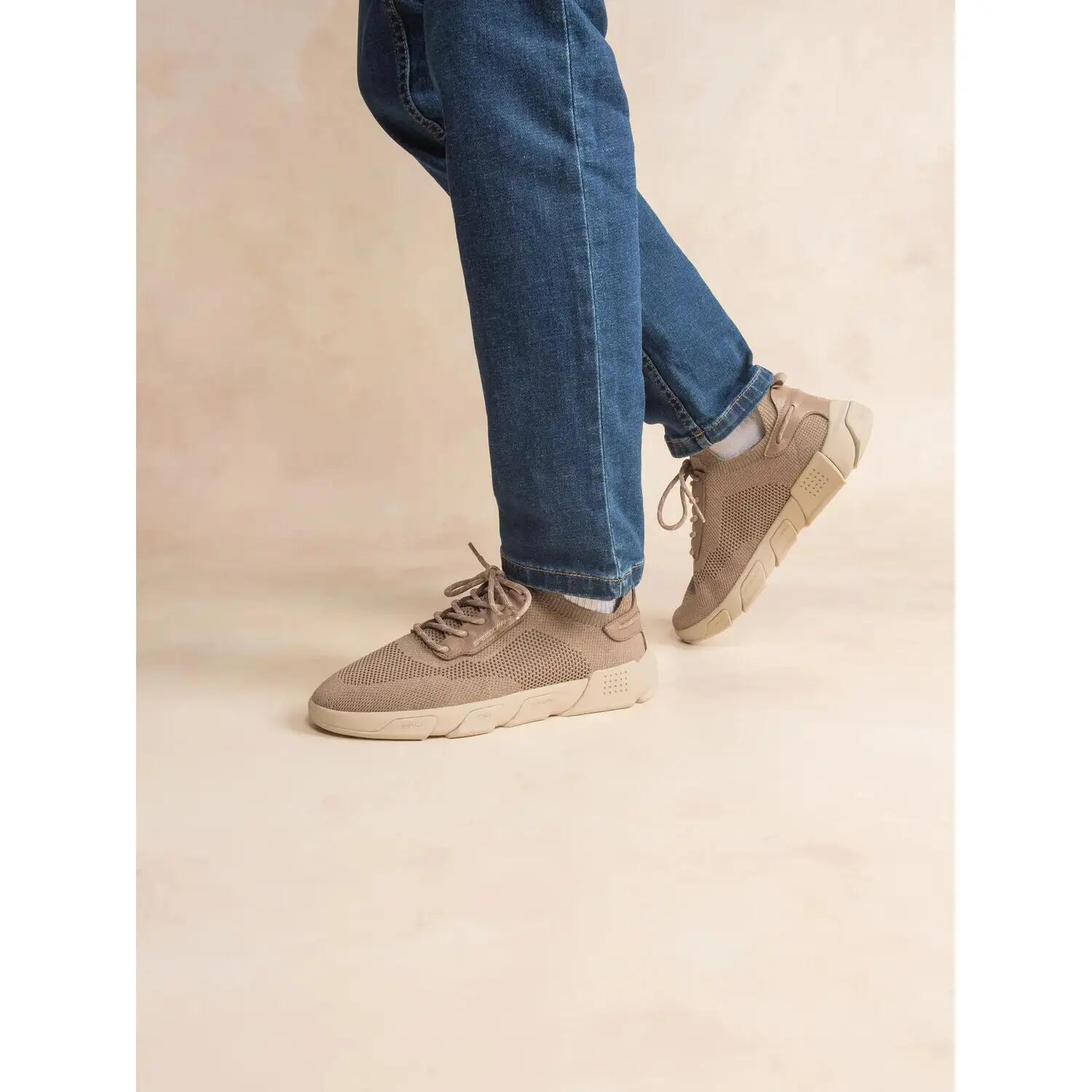 Chaussures - Running - Homme - Lacets, talon 40 mm - JAZSAIL - Beige taupe 3/5