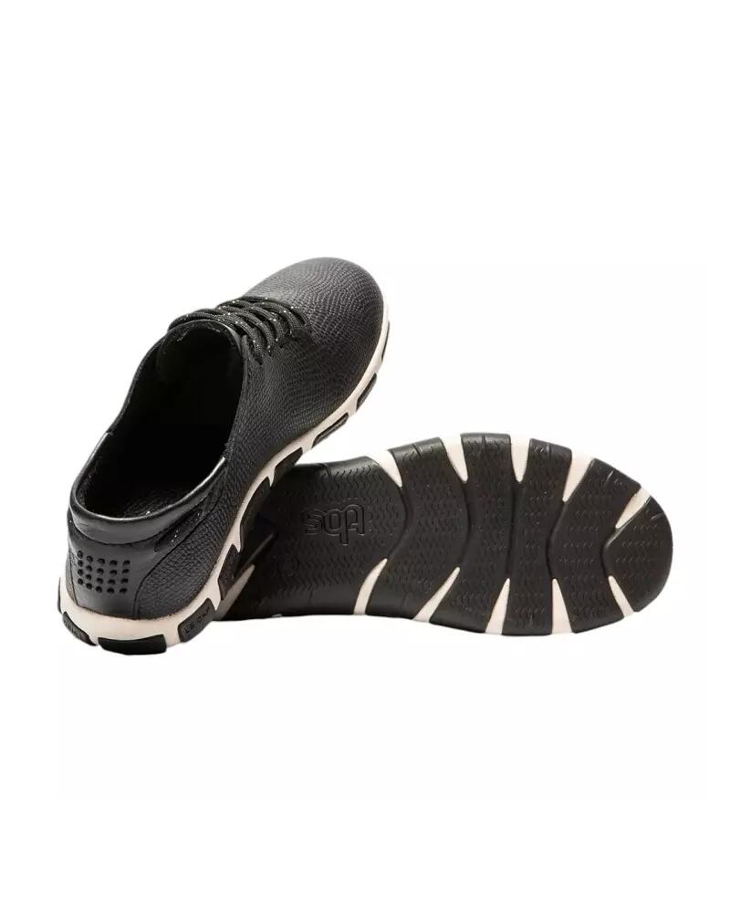 Chaussures - Sneakers - Femme - Lacets, cuir - JAZARU - Noir 4/5