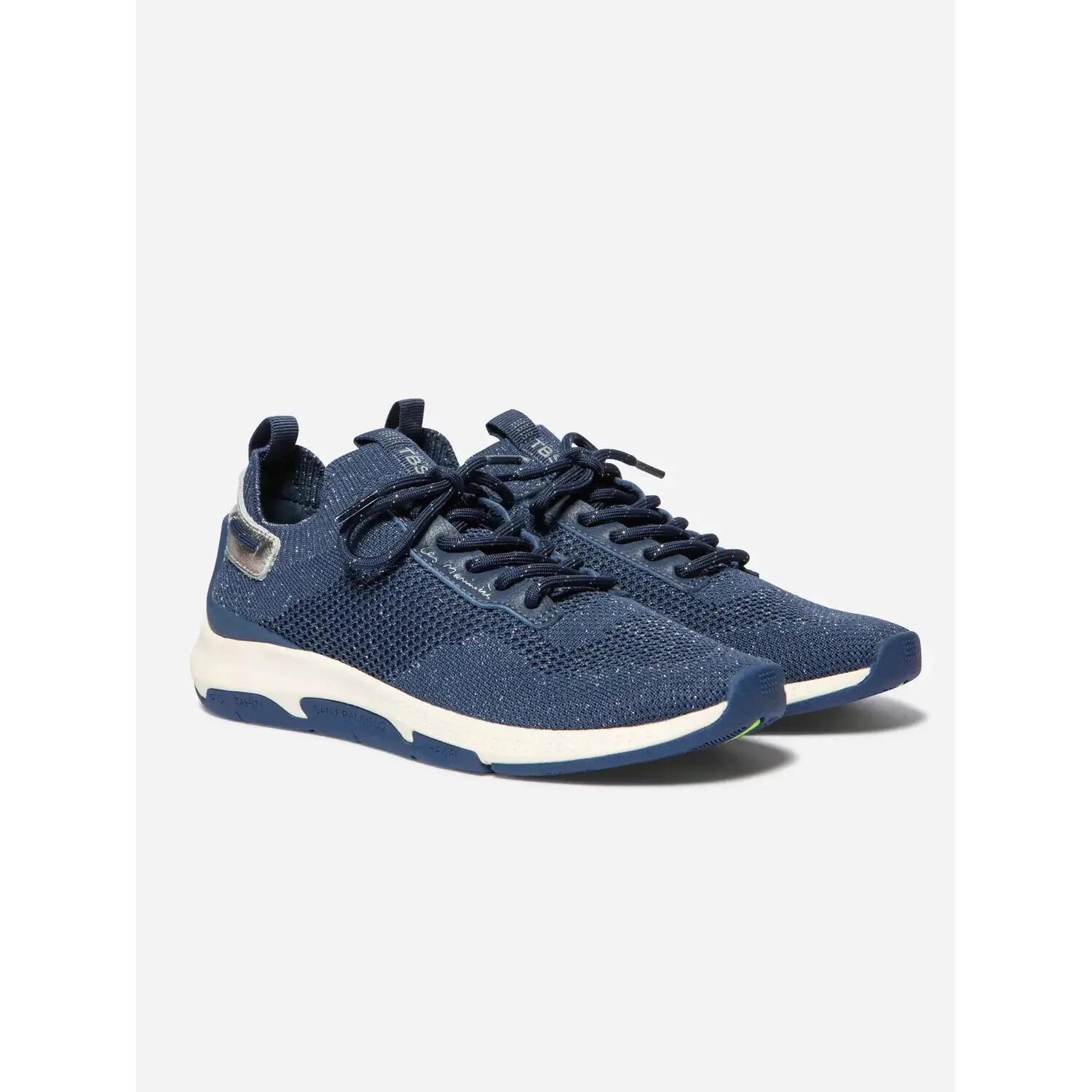 Chaussures - Running - Femme - Léopard, lacets - JELLINA Bleu 2/5