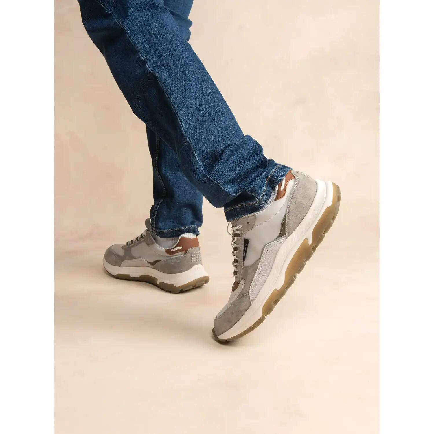 Chaussures - Running - Homme - Confort et amorti - Jonasse - Gris/Olive 4/5