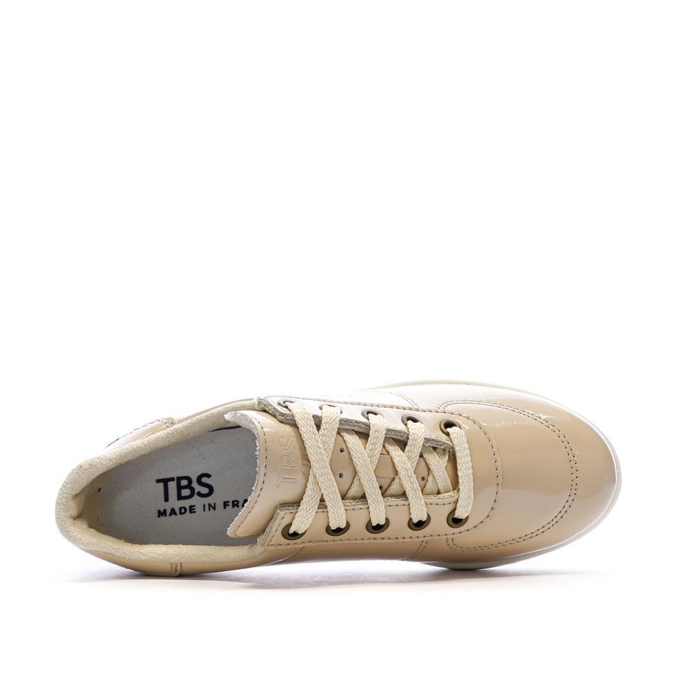 TBS Greta Beige Damen Sneaker Lack-Optik 4/7