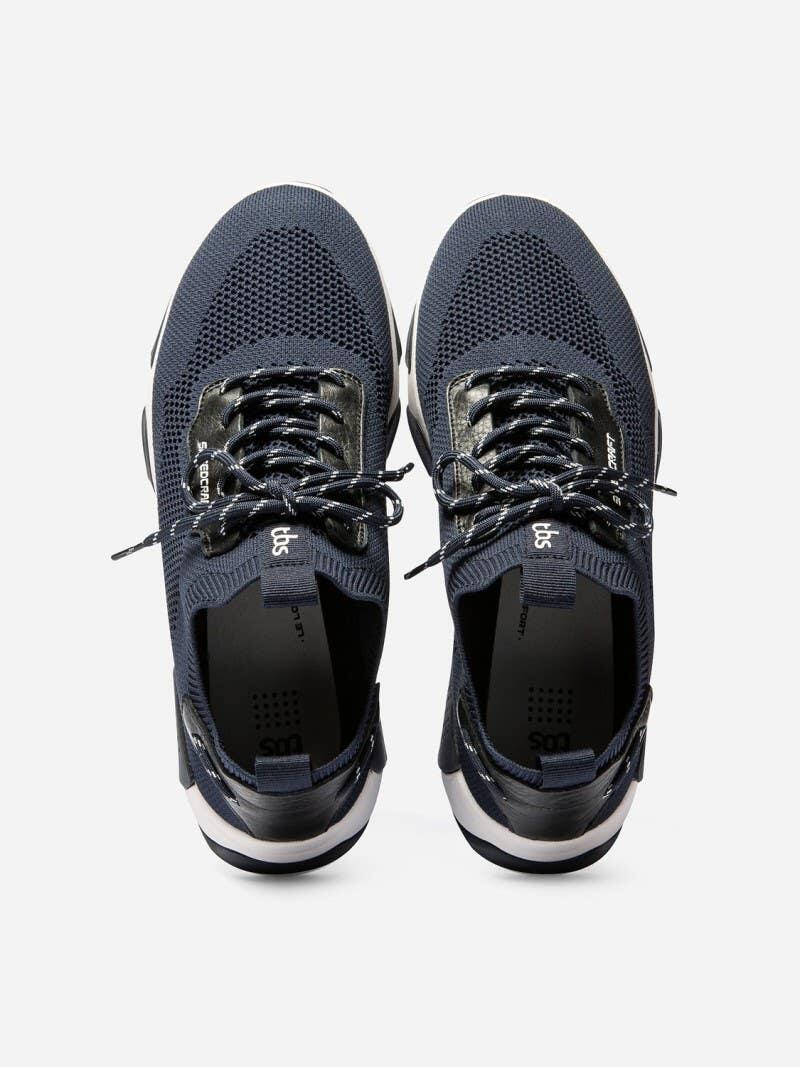 Chaussures - Running - Homme - Lacets, talon 40 mm - JAZSAIL - Bleu 3/5
