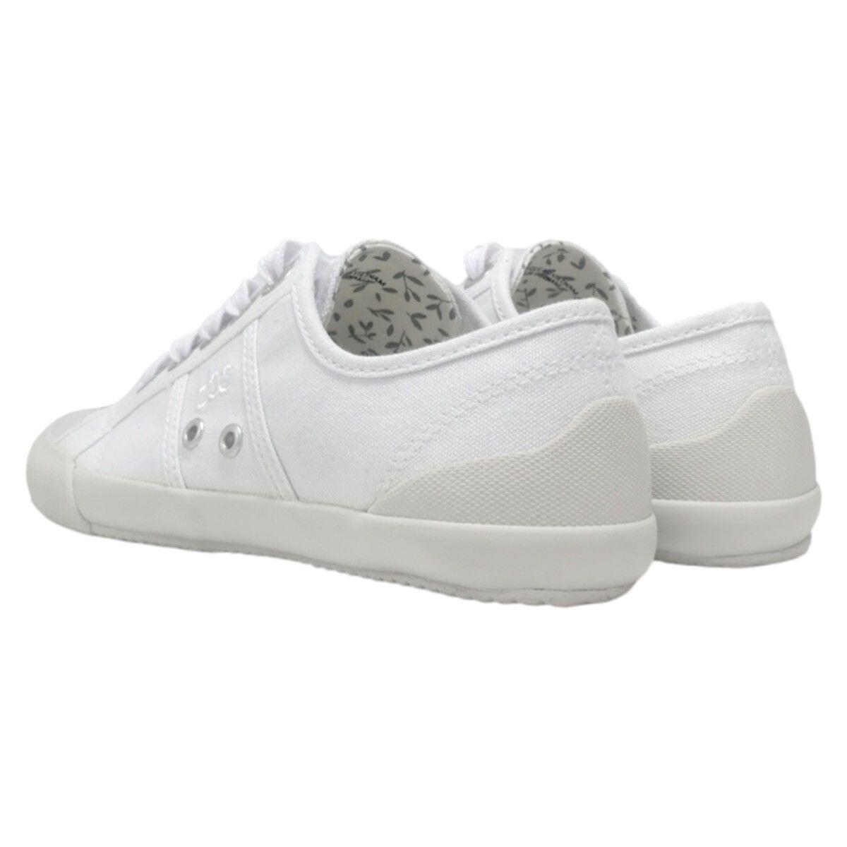 Chaussures - Lifestyle - Femme - Tennis toile, lacets - OPIACE - Blanc/ecru 4/5