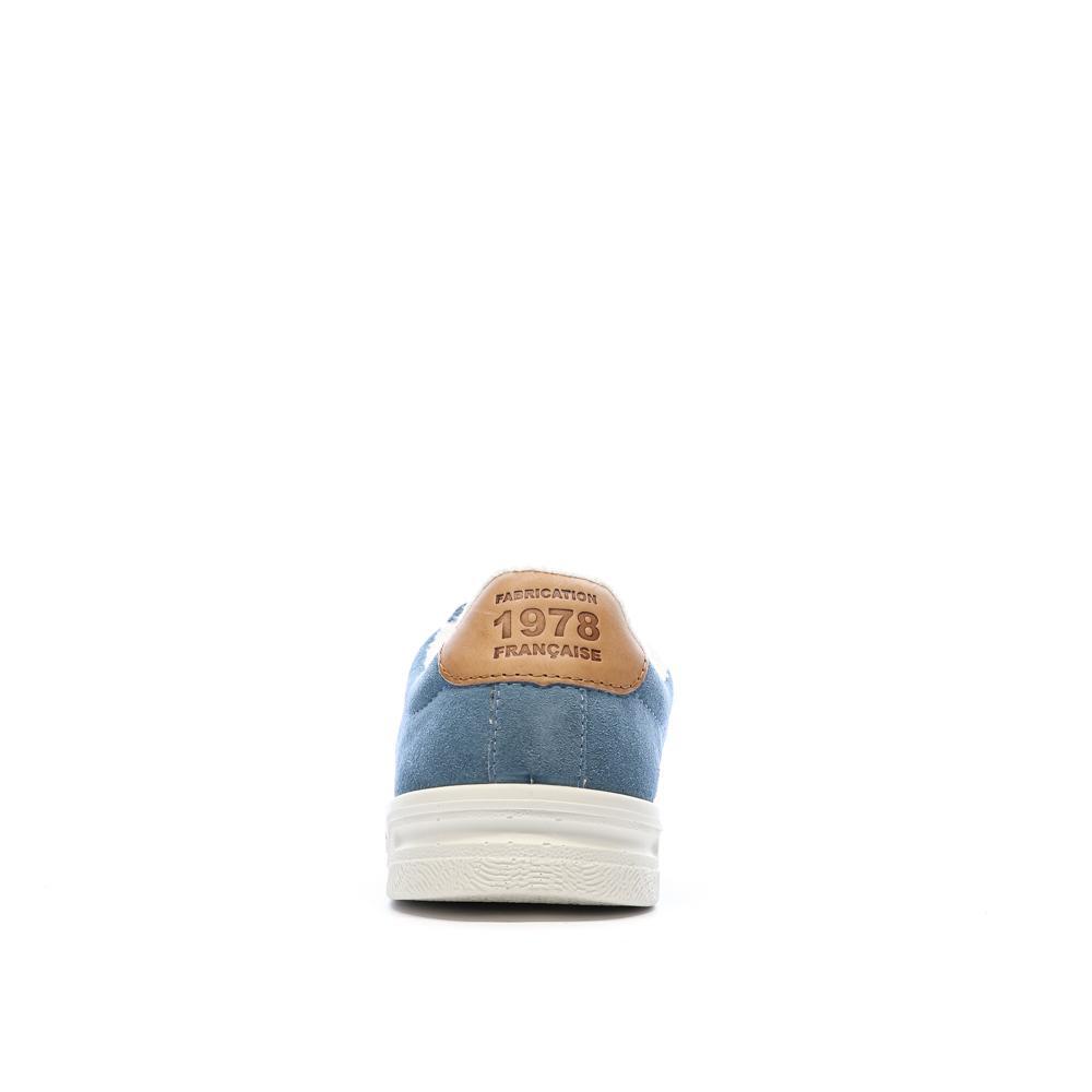 Baskets - Femme - Cuir, talon 30 mm - FELICIE - Bleu 3/7
