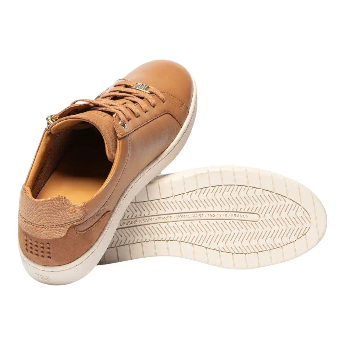Baskets - Lifestyle - Femme - Zippées, Cuir, Talon 28 mm - VINISIA - Marron 4/5