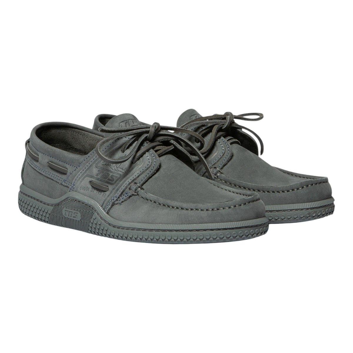 Chaussures bateau - homme - cuir, lacets, talon 20 mm - goniox bleu 2/5