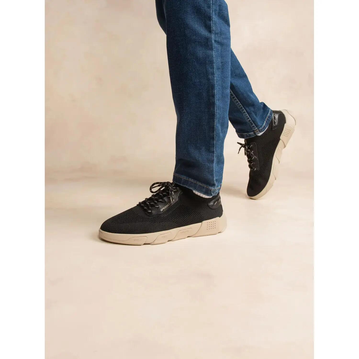 Chaussures - Running - Homme - Lacets, talon 40 mm - JAZSAIL - Noir 3/5