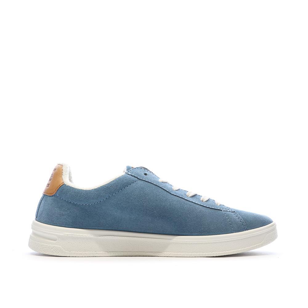 Baskets - Femme - Cuir, talon 30 mm - FELICIE - Bleu 2/7