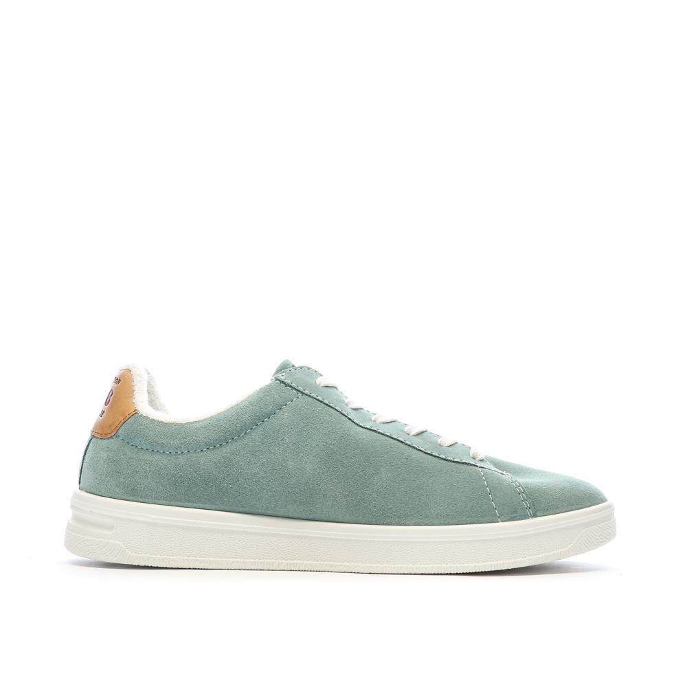 Chaussures - Everyday - Femme - Baskets en cuir, lacets - FELICIE - Vert d'eau 2/7
