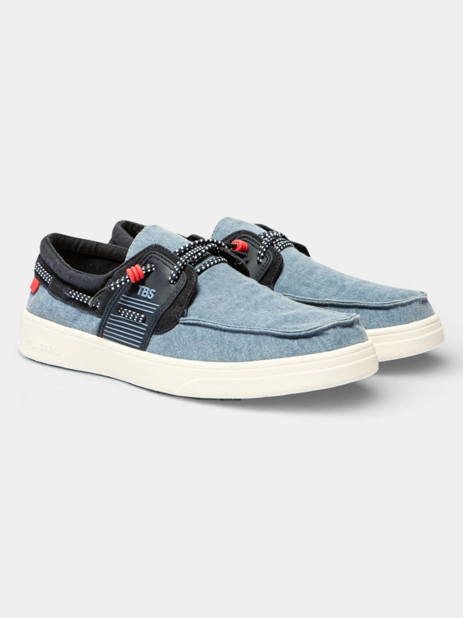 Chaussures bateau - nautisme - hommes - geoboat bleu 2/5