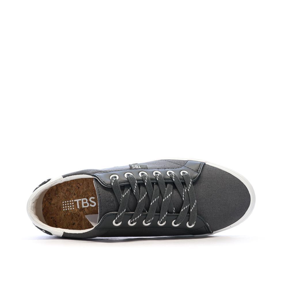 Chaussures - homme - toile, lacets - lanzaro - vert de gris 4/7