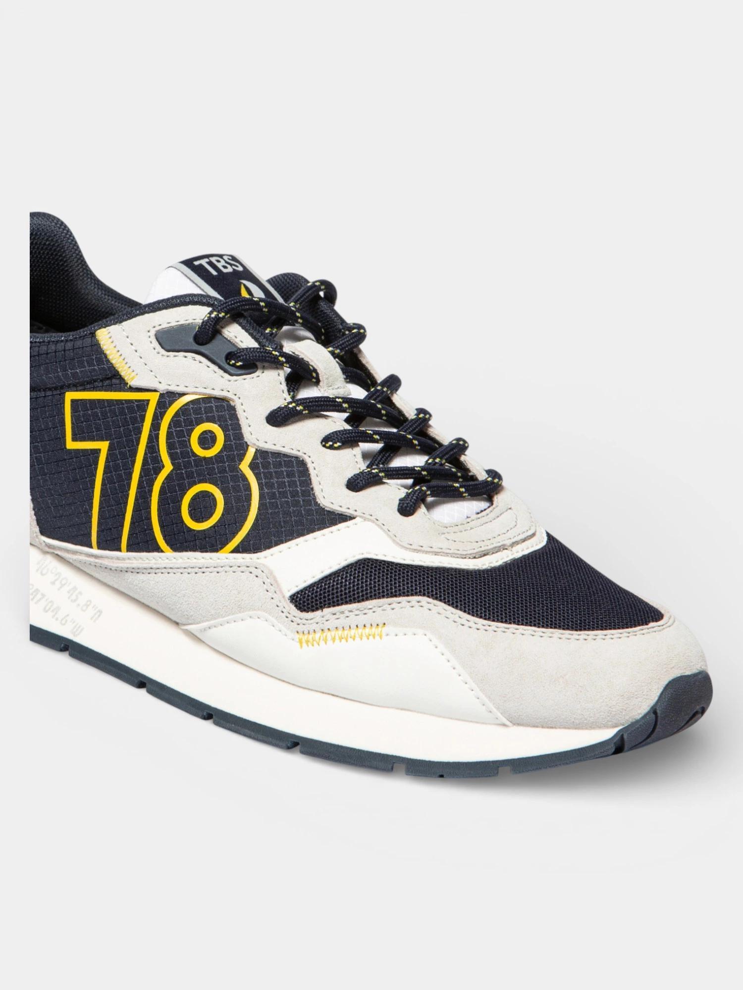 Chaussures - Running - Homme - Lacets, talon 35 mm - DJONBOT - Bleu/Blanc 4/5
