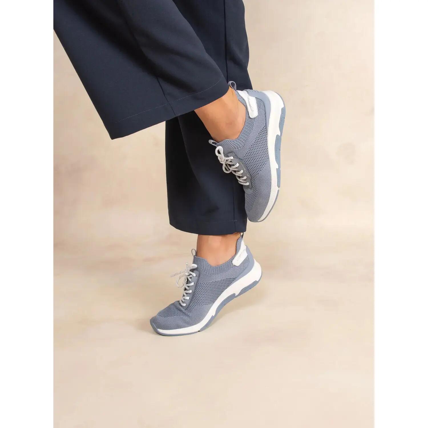 Chaussures - Running - Femme - Maintien lacets, talon 30 mm - JELLINA Bleu 4/5