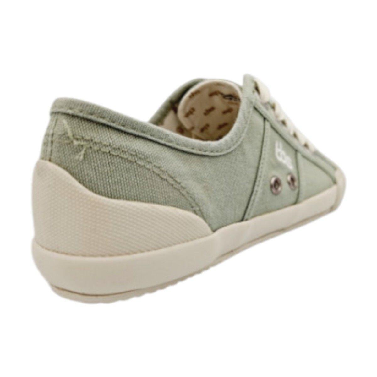 Tennis toile - Femme - Lacets, talon 20 mm - OPIACE - Marron 4/5