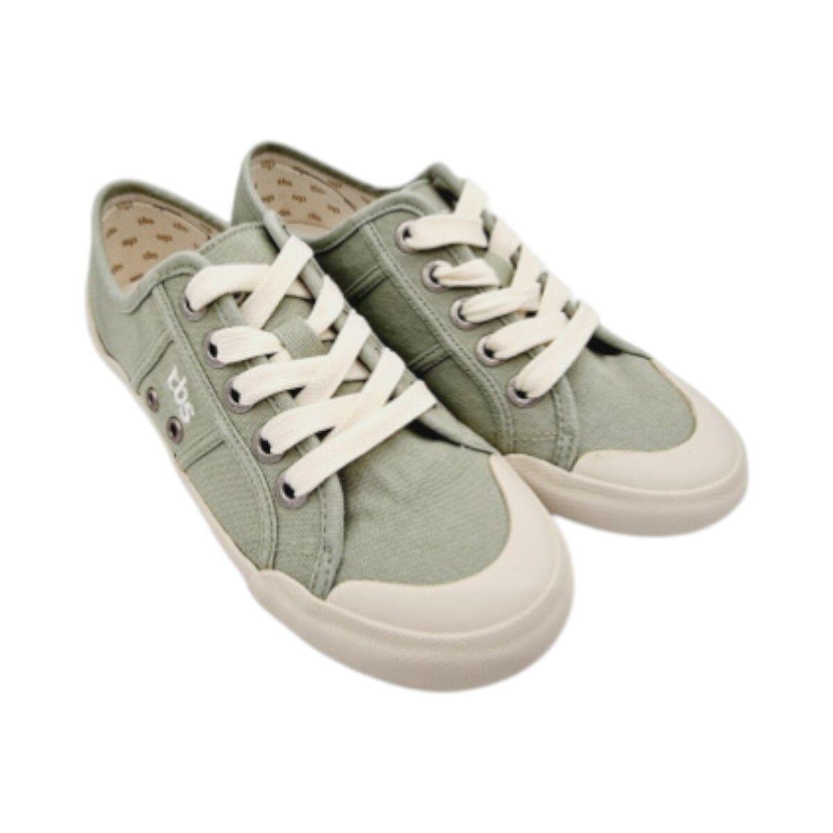 Tennis toile - Femme - Lacets, talon 20 mm - OPIACE - Marron 3/5
