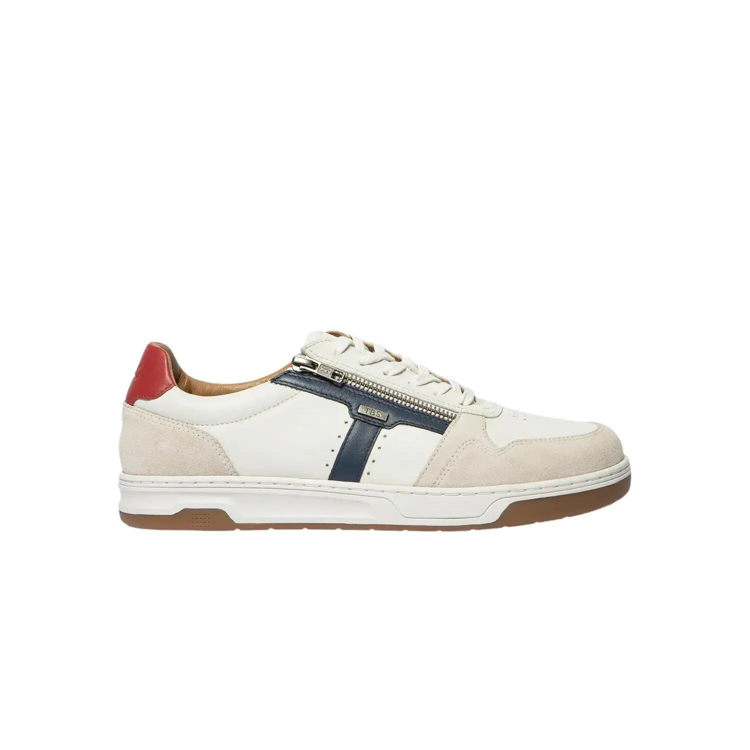 blanc / bleu navy