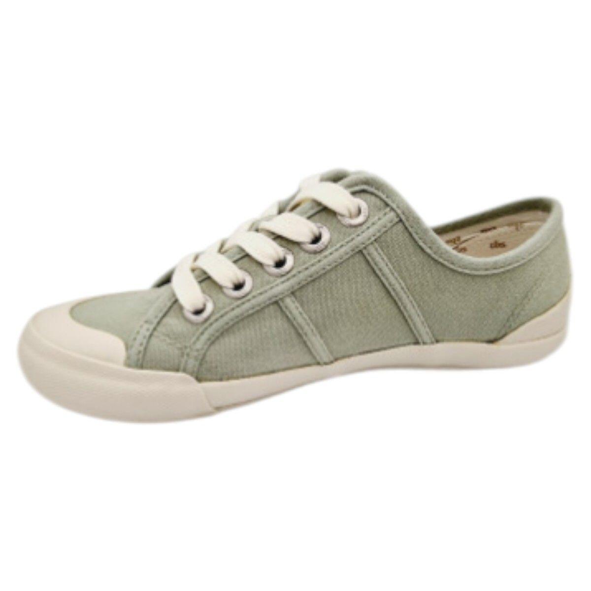 Tennis toile - Femme - Lacets, talon 20 mm - OPIACE - Marron 2/5