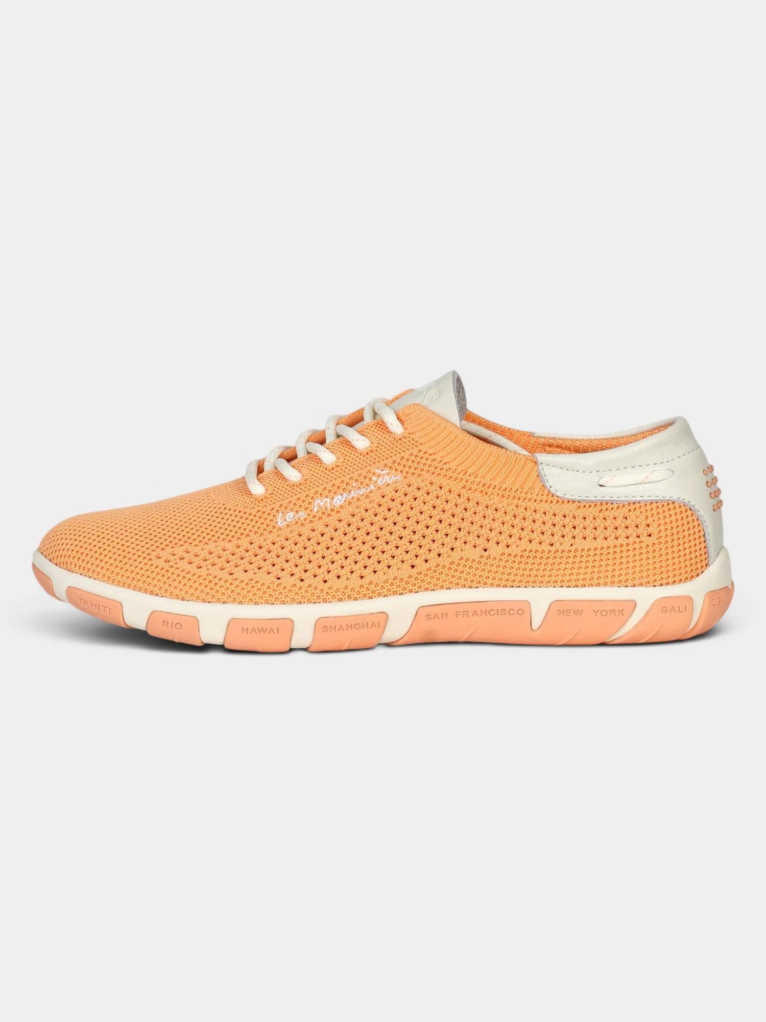 Tennis toile - Fitness - Femme - Lacets, talon 25 mm - JAZARIA - Rose/rouge 2/6