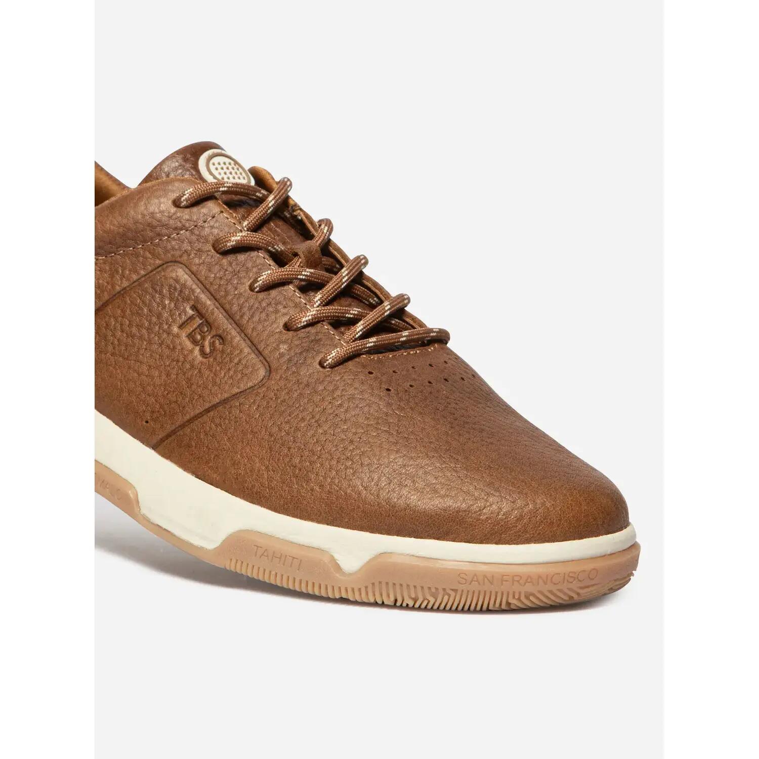 Chaussures - Sneakers - Homme - Baskets lacets GEDEONE - Marron 4/5
