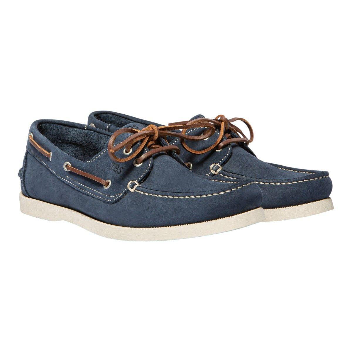 Chaussures bateau - Nautisme - Homme - Lacets cuir - PHENIS - Bleu 2/5