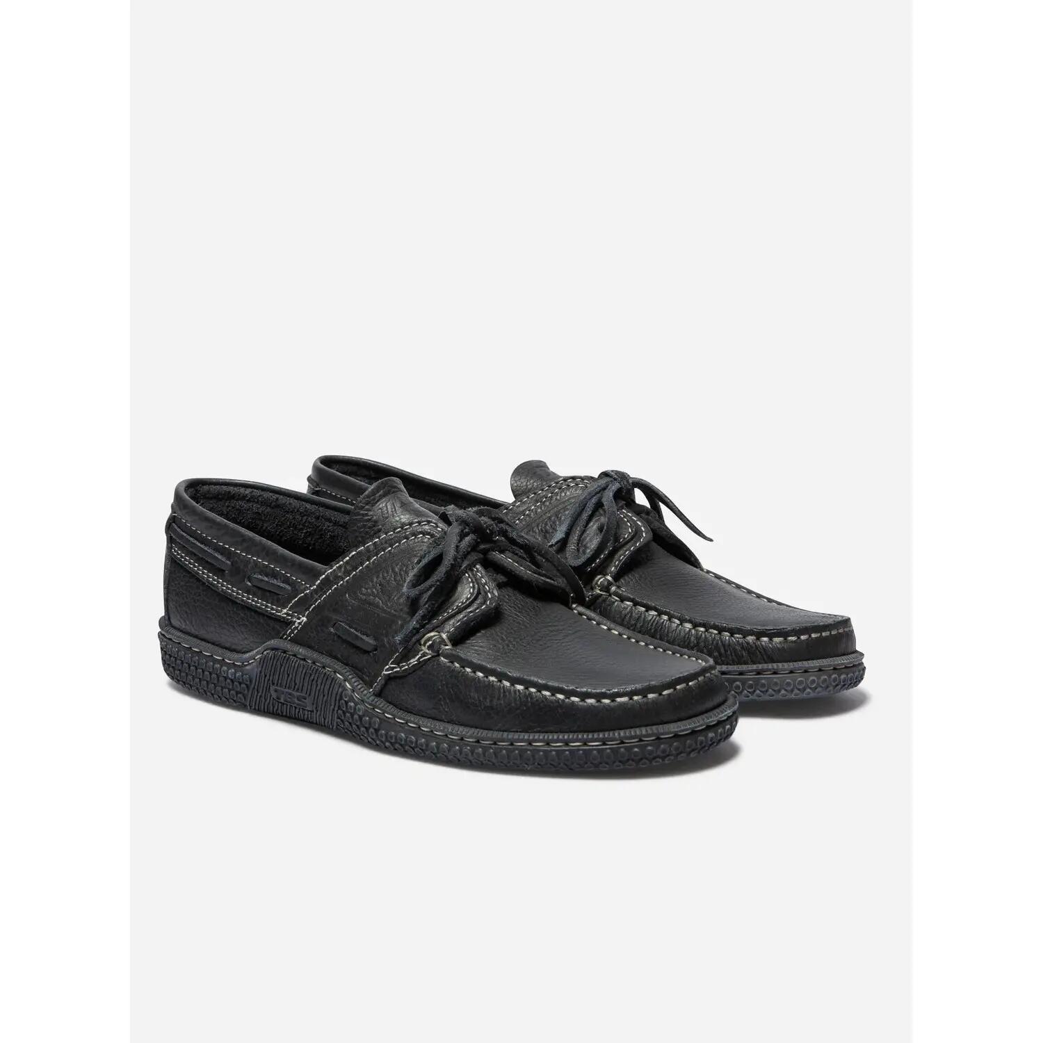 Chaussures - Nautisme - Homme - Lacets cuir, talon 20 mm - GONIOX Bleu Marine. 2/4