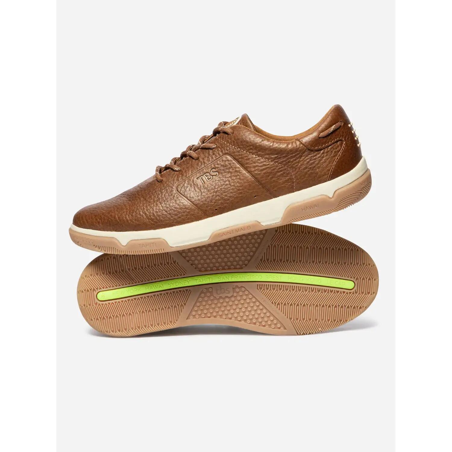 Chaussures - Sneakers - Homme - Baskets lacets GEDEONE - Marron 2/5