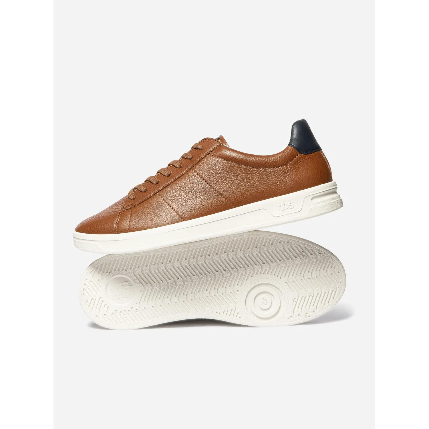 Baskets - homme - cuir confort - flauber - cognac 2/5