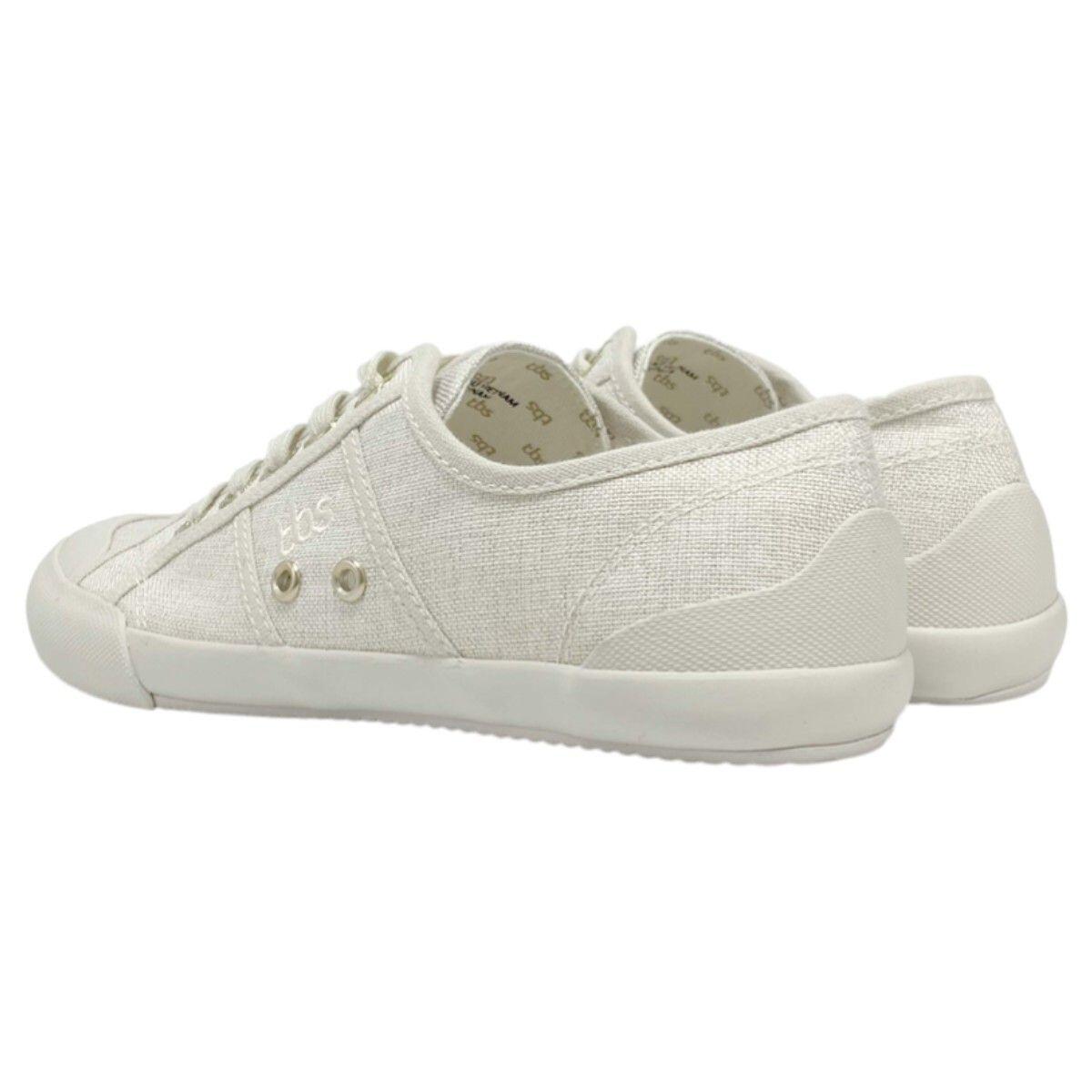 Chaussures - Sport - Femme - Tennis toile, lacets - OPIACE - Beige 4/5