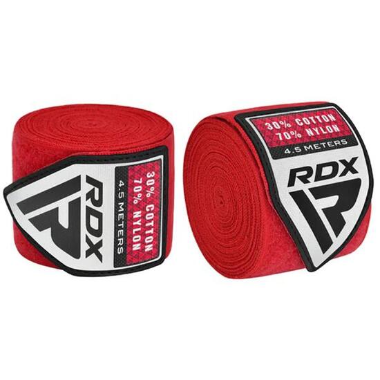 RDX Bandes de Boxe WX Pro 4.5 m – Rouge