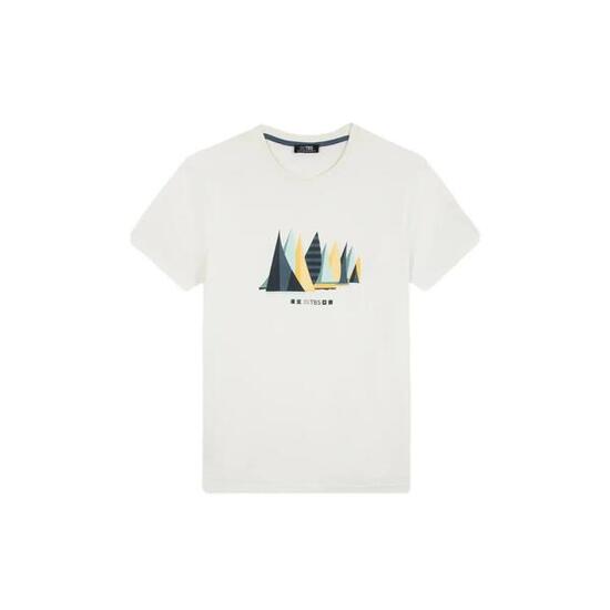 T-shirt - Homme - Manches courtes col rond - FREDITEE - Blanc
