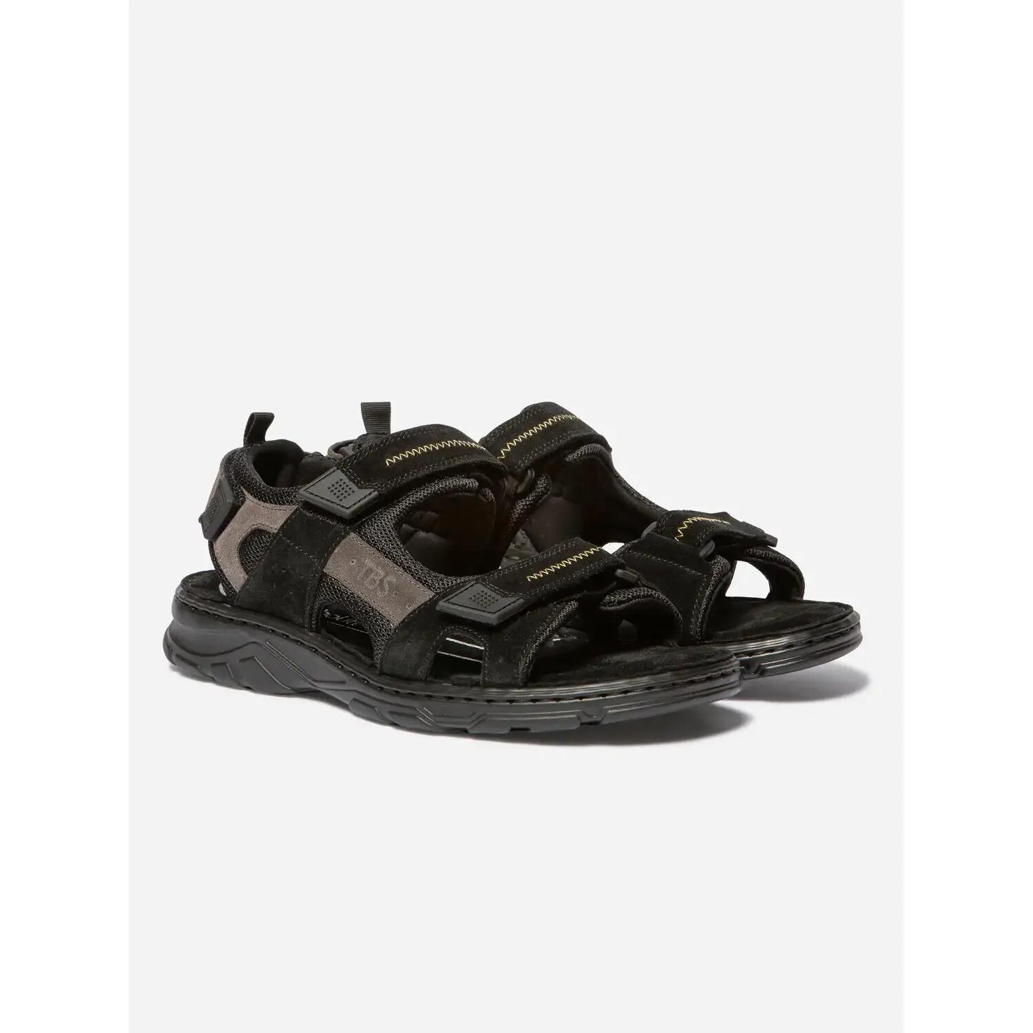 Sandales - Casual - Homme - Fermeture velcro, talon 45 mm - JAIMMYE - Noir 2/5