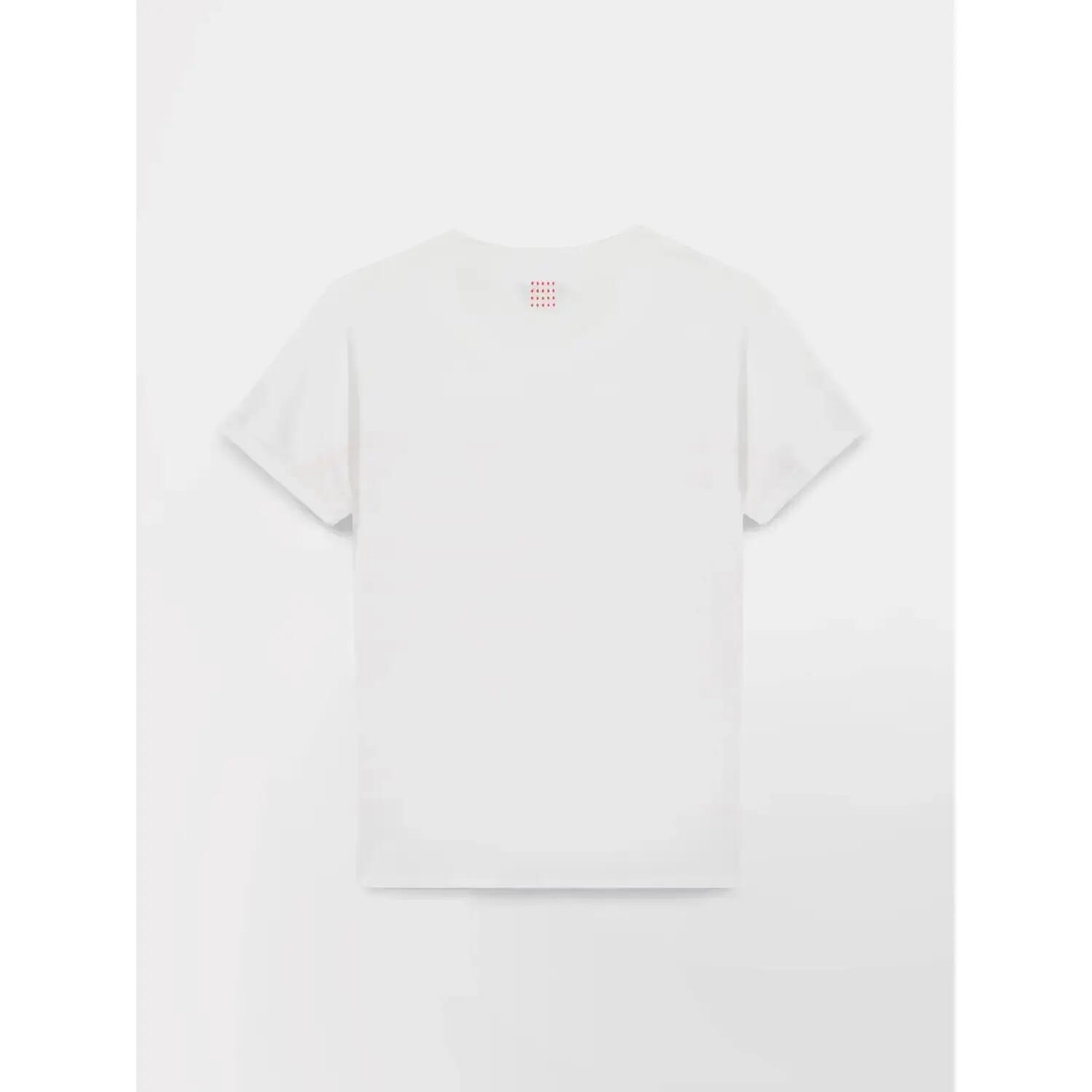 T-Shirt Donna TBS Hibiscus Bianco/Rosso 4/5