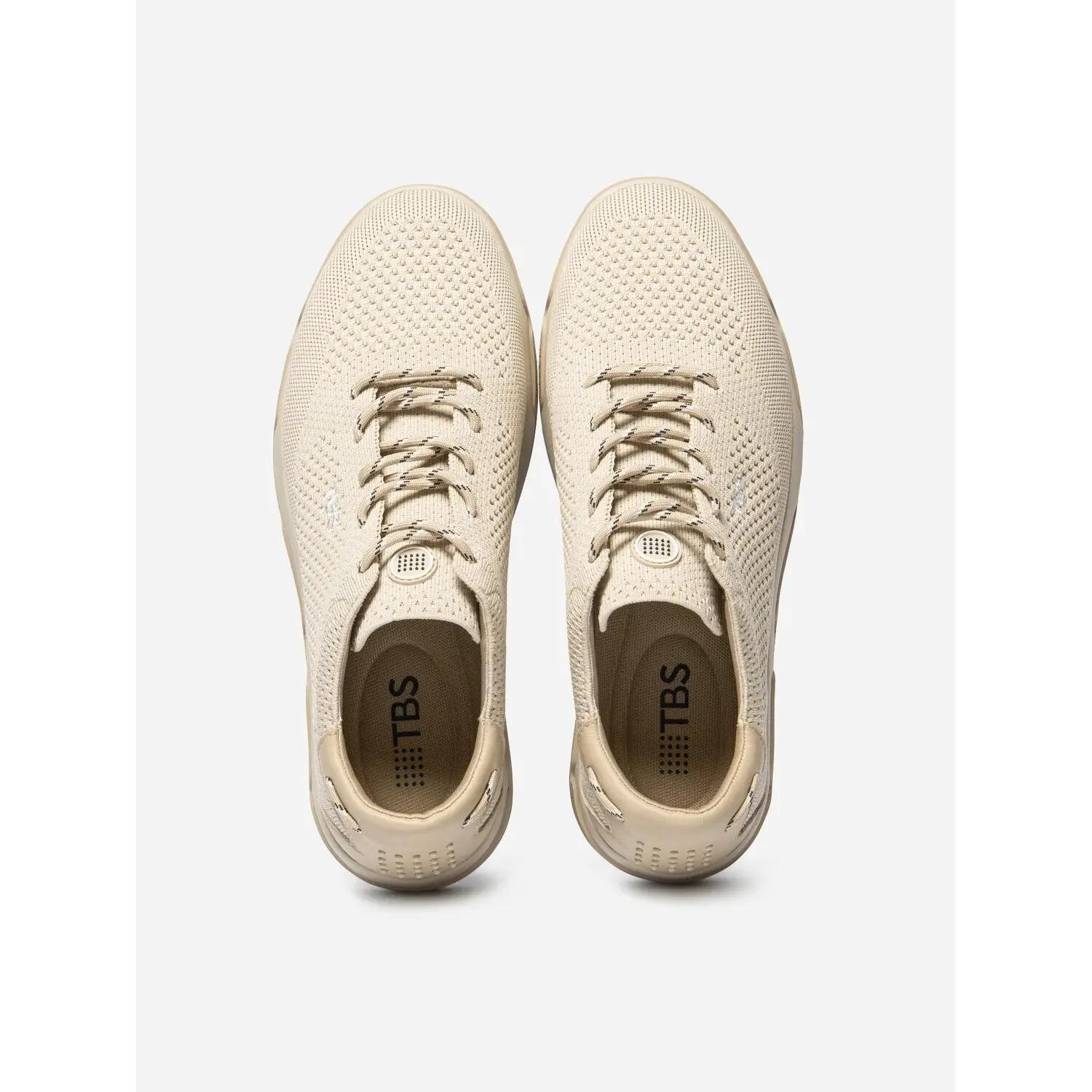 Tennis - Homme - Lacets talon 35mm - GUEKNIT - Beige 4/5