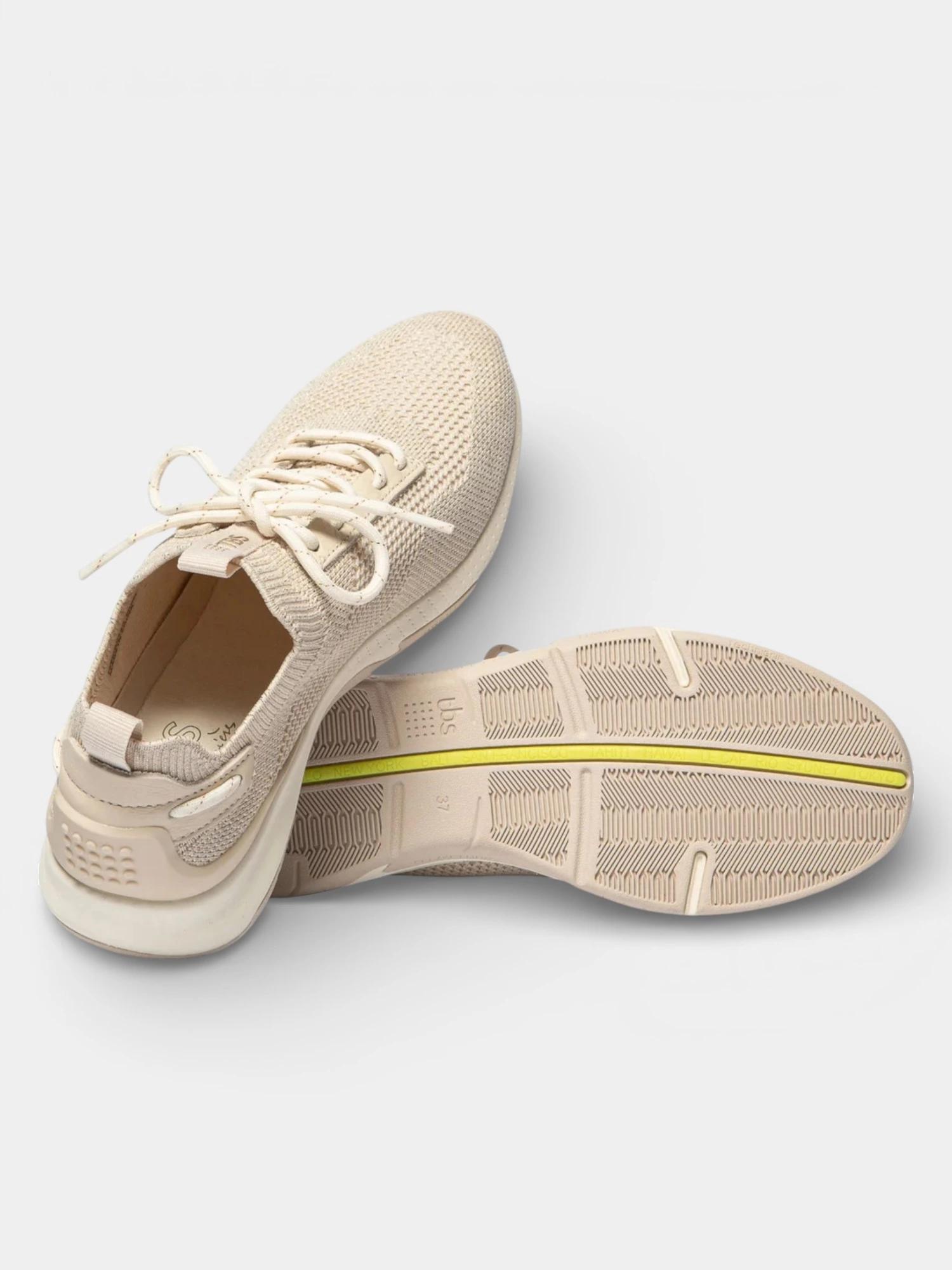 Chaussures - Running - Femme - Lacets, talon 30 mm - JELLINA - Beige/Gold 4/5