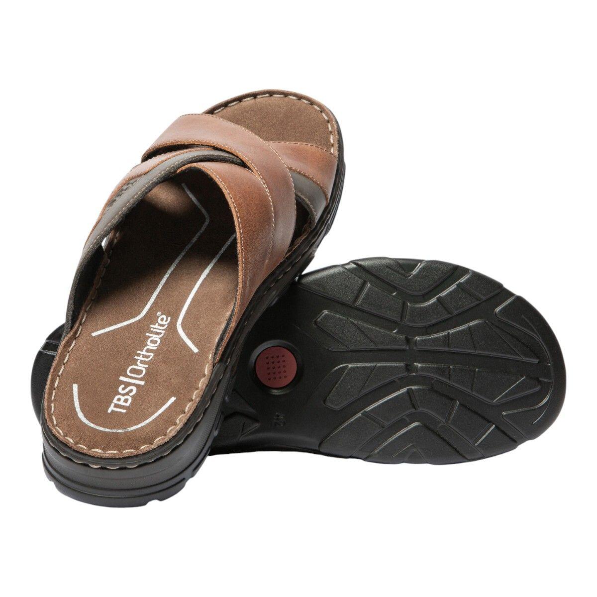 Mules - Lifestyle - Homme - Cuir - JACQUIE - Marron 4/4